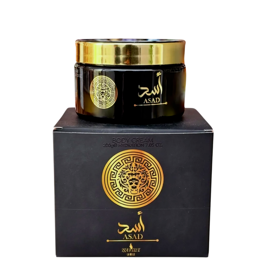 Kit Asad Lattafa 100ml + Creme Hidratante 200ml